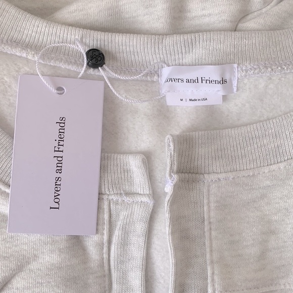 REVOLVE Lovers + Friends Terry Romper in Light Heather Grey - Picture 4 of 7